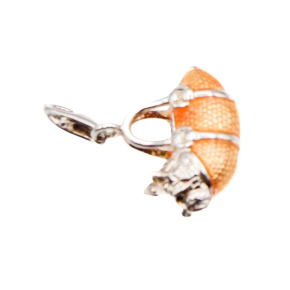 Thomas Sabo Charm Club Sterling Silver Westie Dog In Orange Bag Pendant - Picture 7 of 7